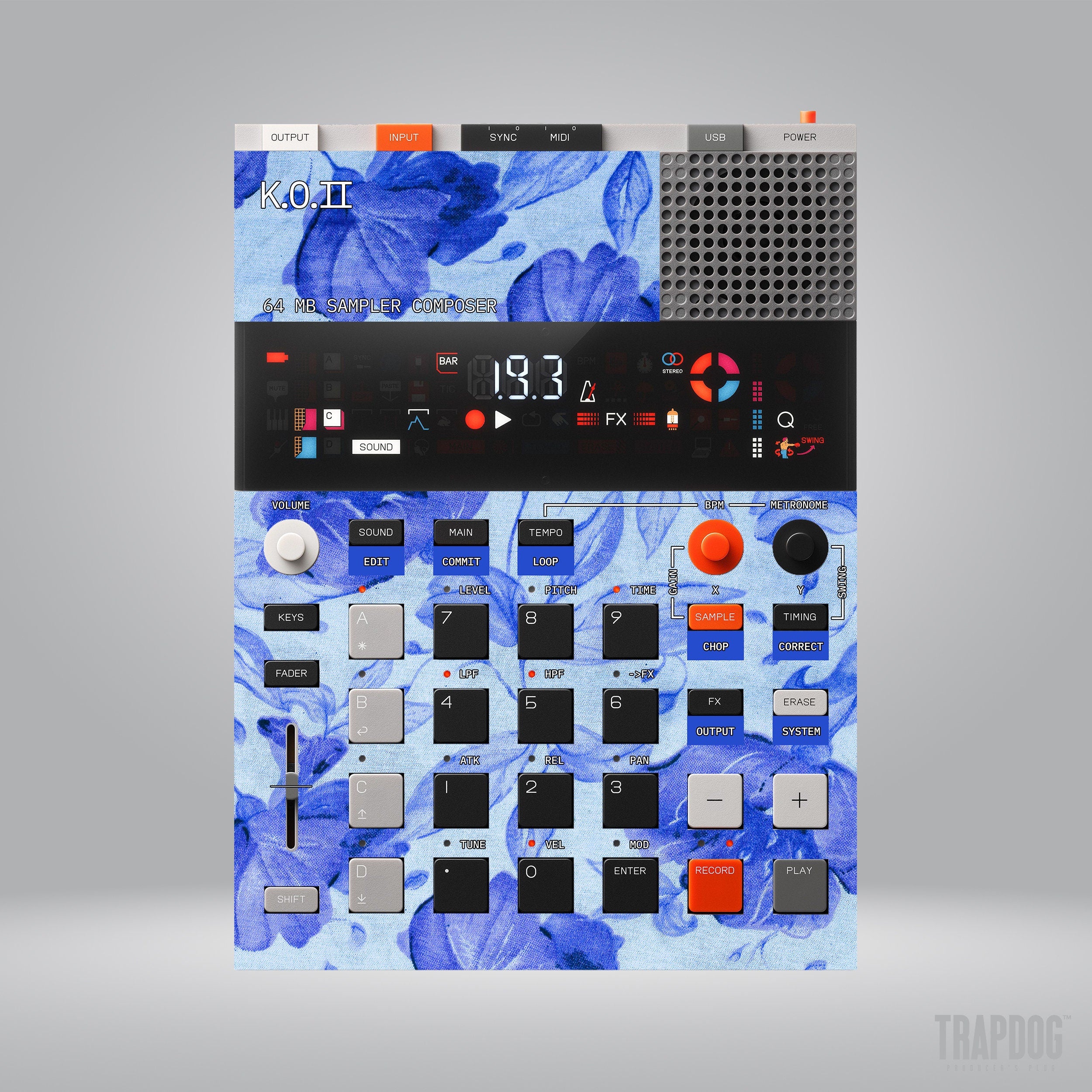 EP-133 KO II Vinyl Sticker Skin / Precut Holes / #64
