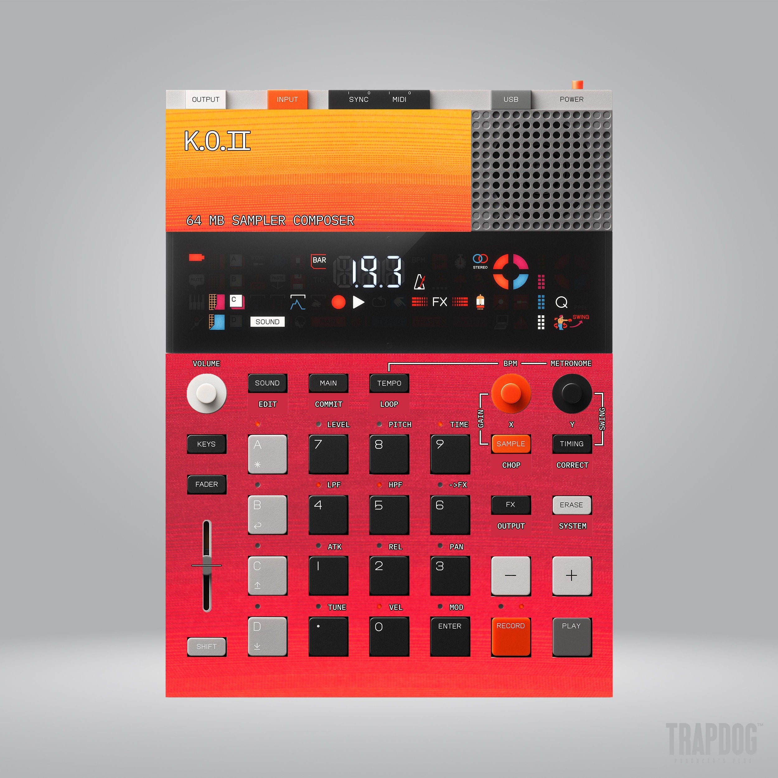EP-133 KO II Vinyl Sticker Skin / Precut Holes / #69