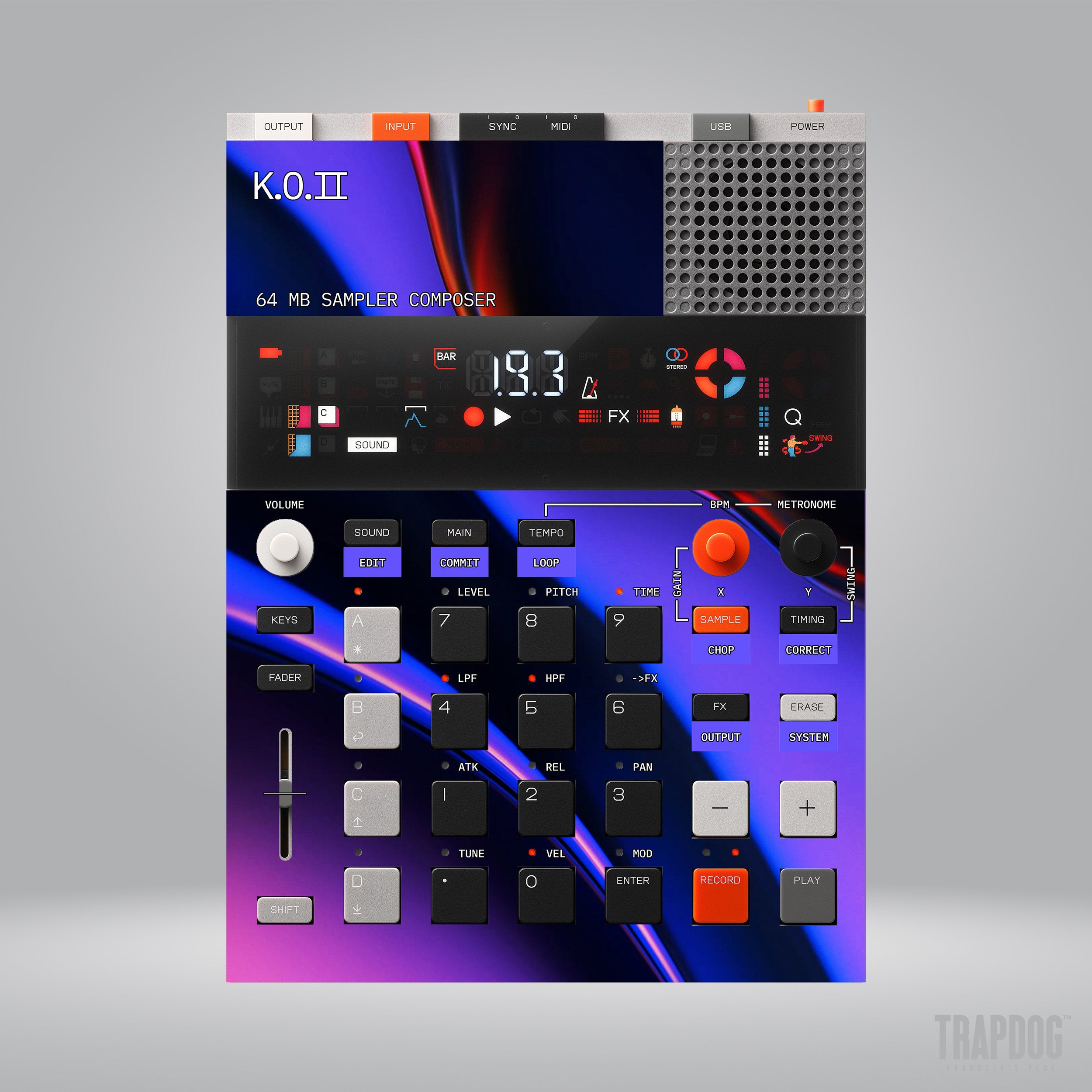 EP-133 KO II Vinyl Sticker Skin / Precut Holes / #81