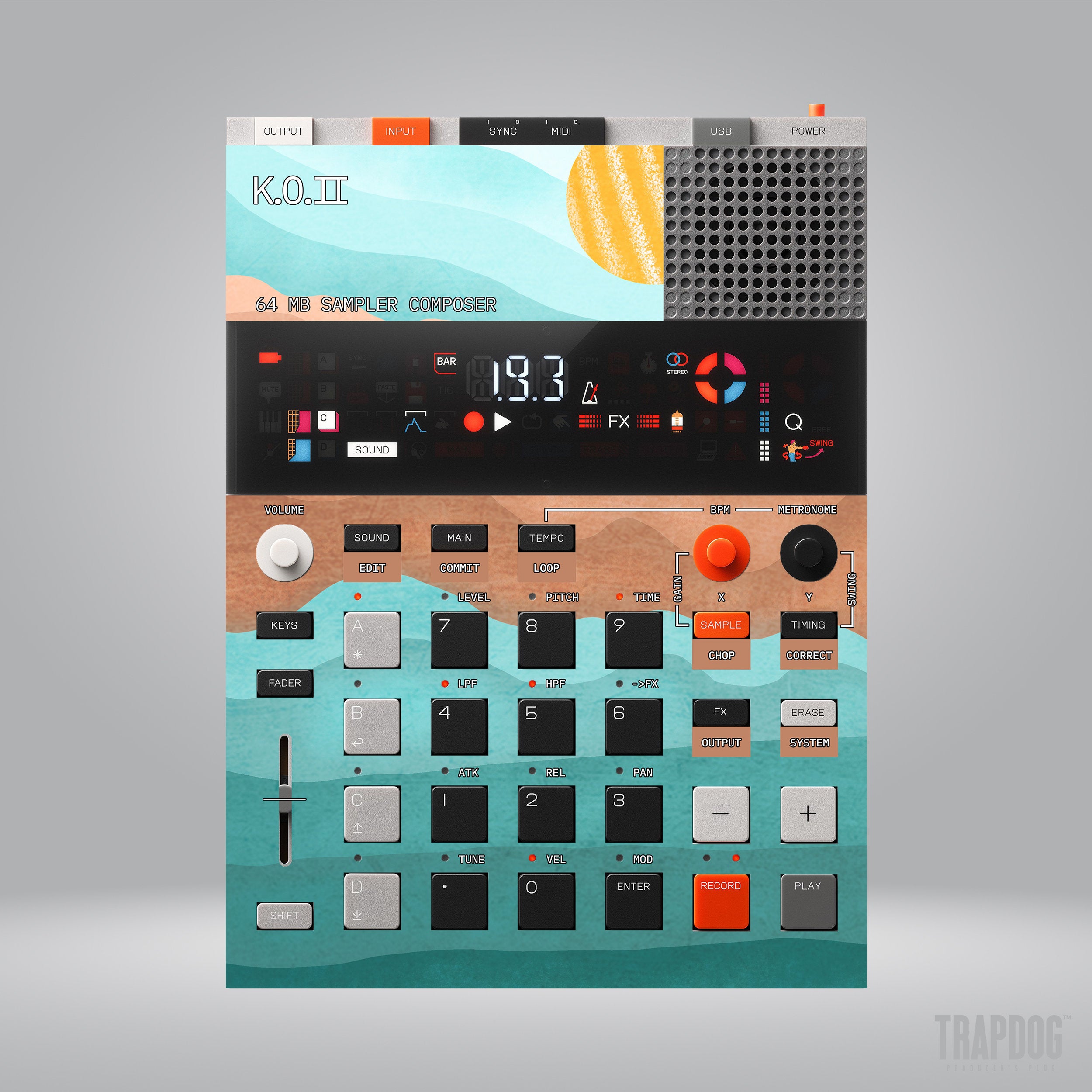 EP-133 KO II Vinyl Sticker Skin / Precut Holes / #82