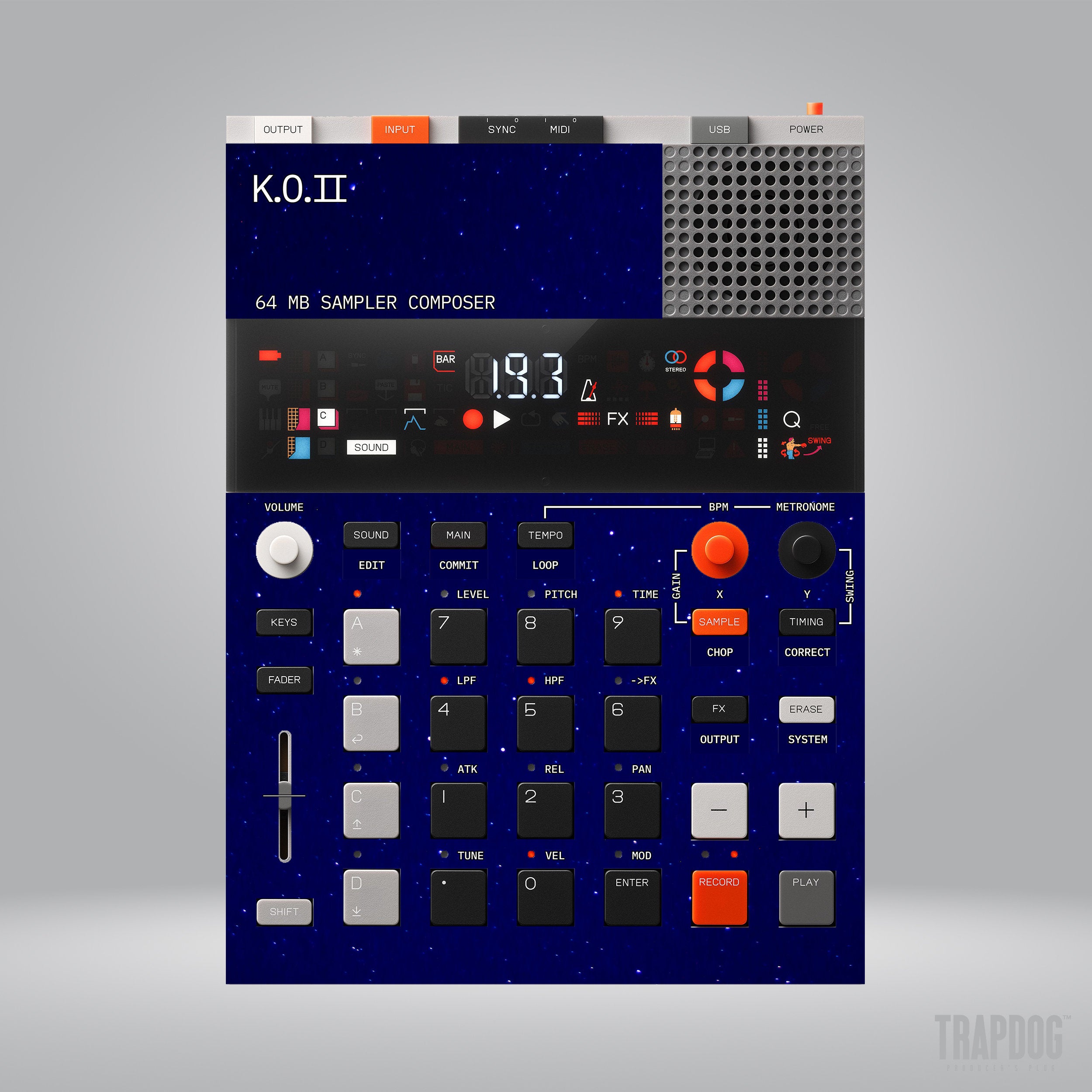 EP-133 KO II Vinyl Sticker Skin / Precut Holes / #83