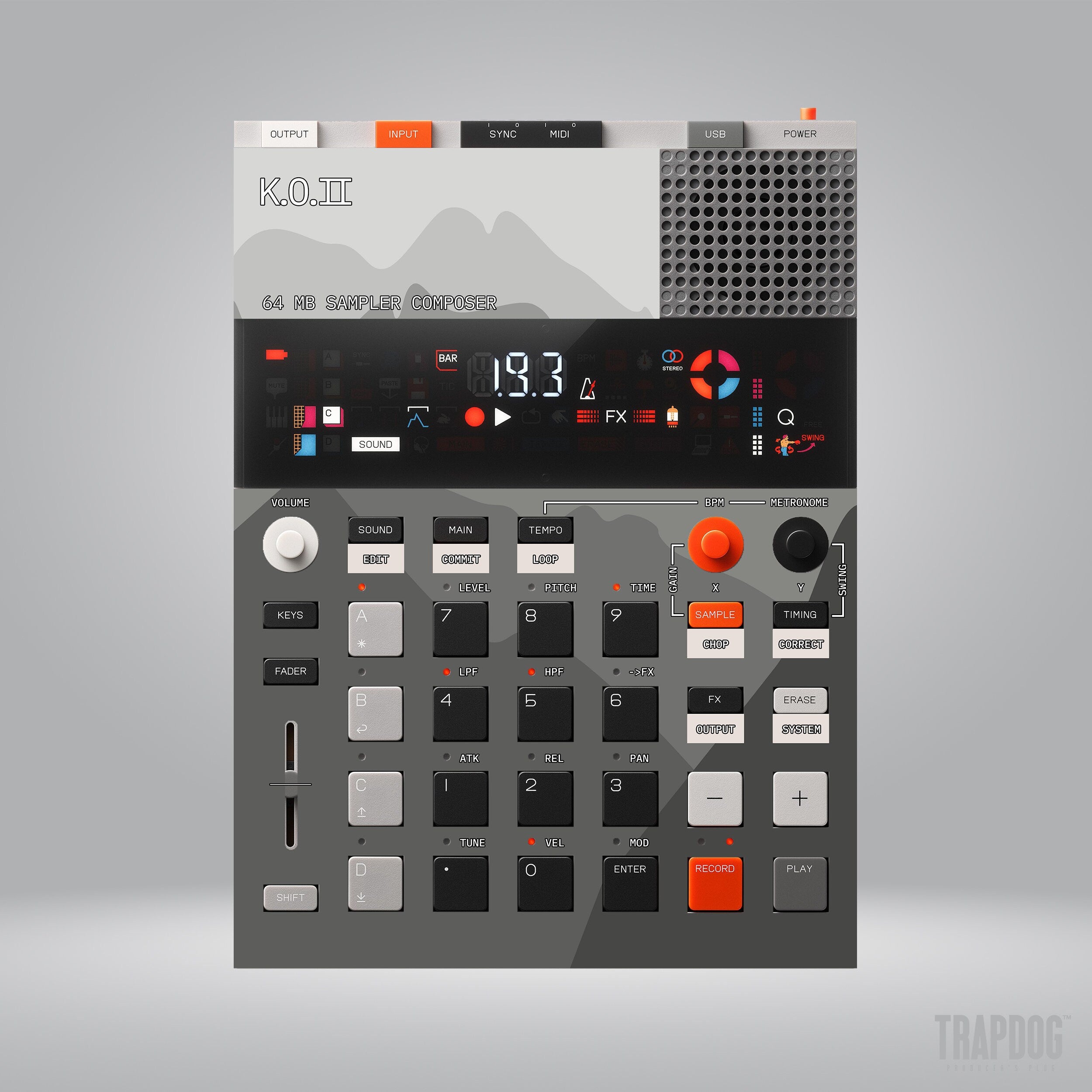 EP-133 KO II Vinyl Sticker Skin / Precut Holes / #88