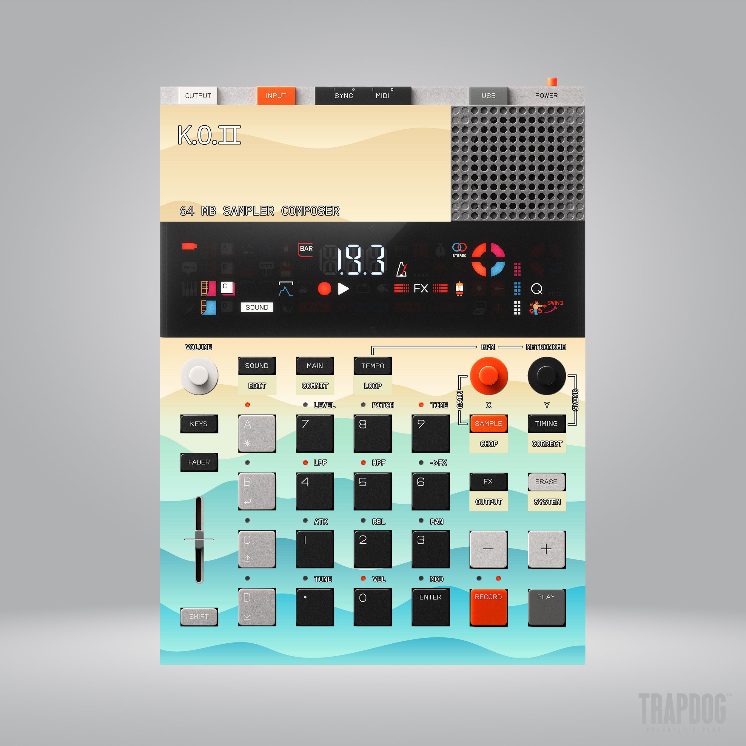 EP-133 KO II Vinyl Sticker Skin / Precut Holes / #106