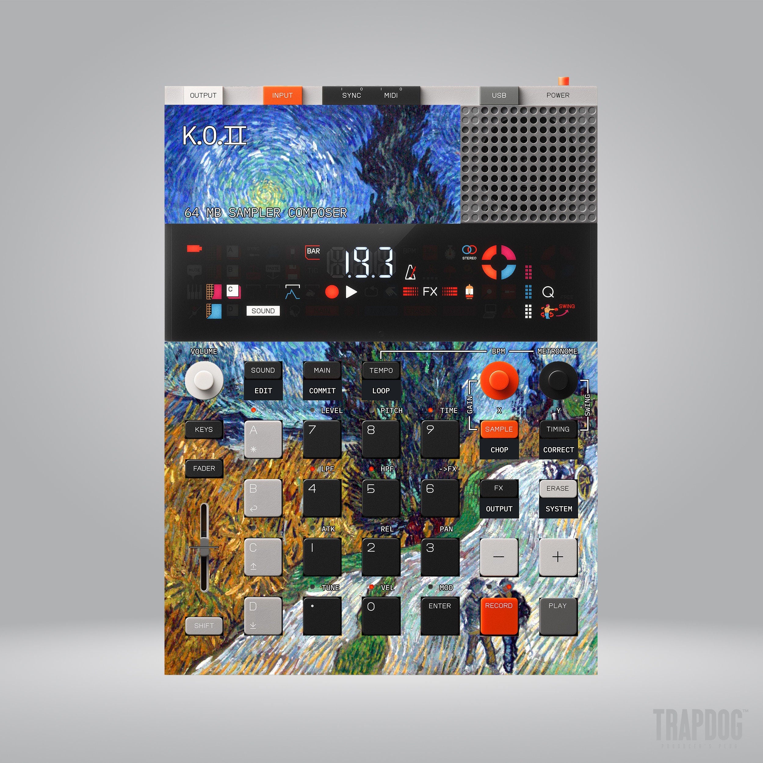EP-133 KO II Vinyl Sticker Skin / Precut Holes / #108