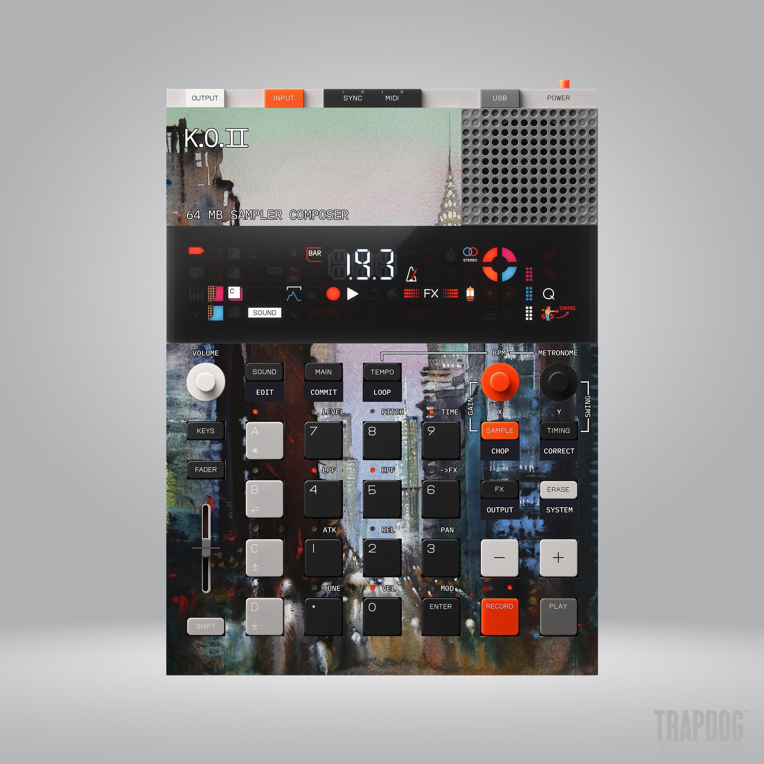 EP-133 KO II Vinyl Sticker Skin / Precut Holes / #112
