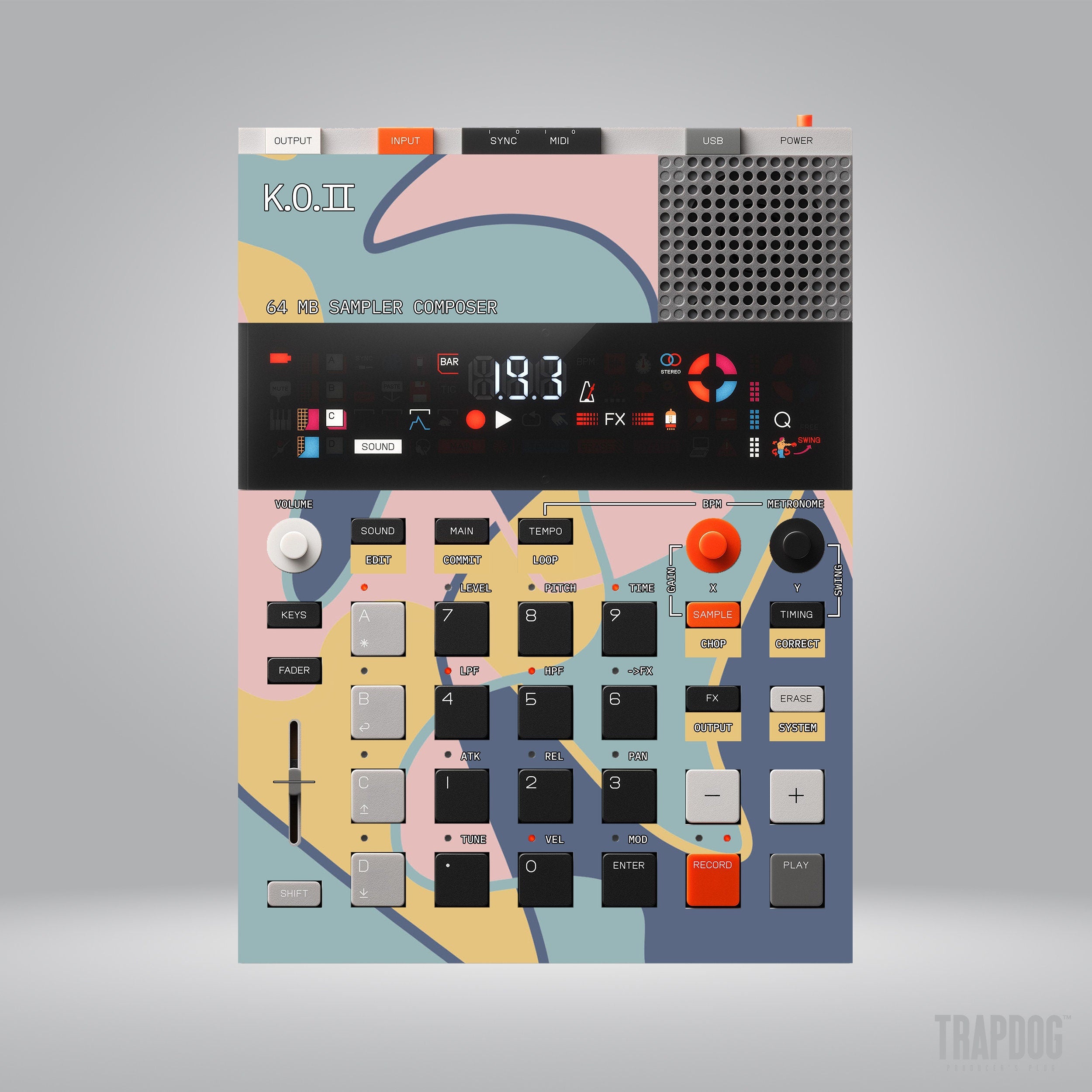 EP-133 KO II Vinyl Sticker Skin / Precut Holes / #115