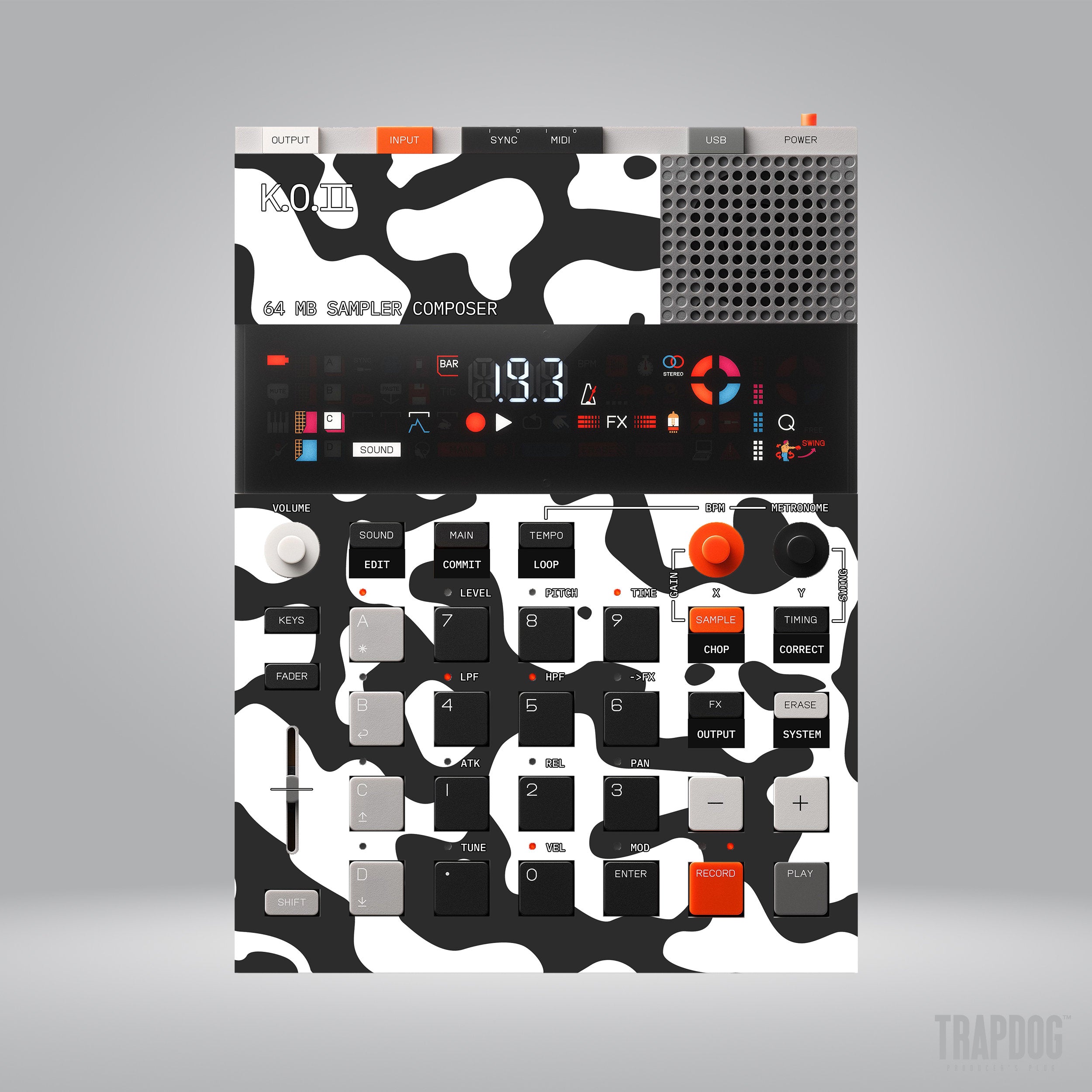 EP-133 KO II Vinyl Sticker Skin / Precut Holes / #131