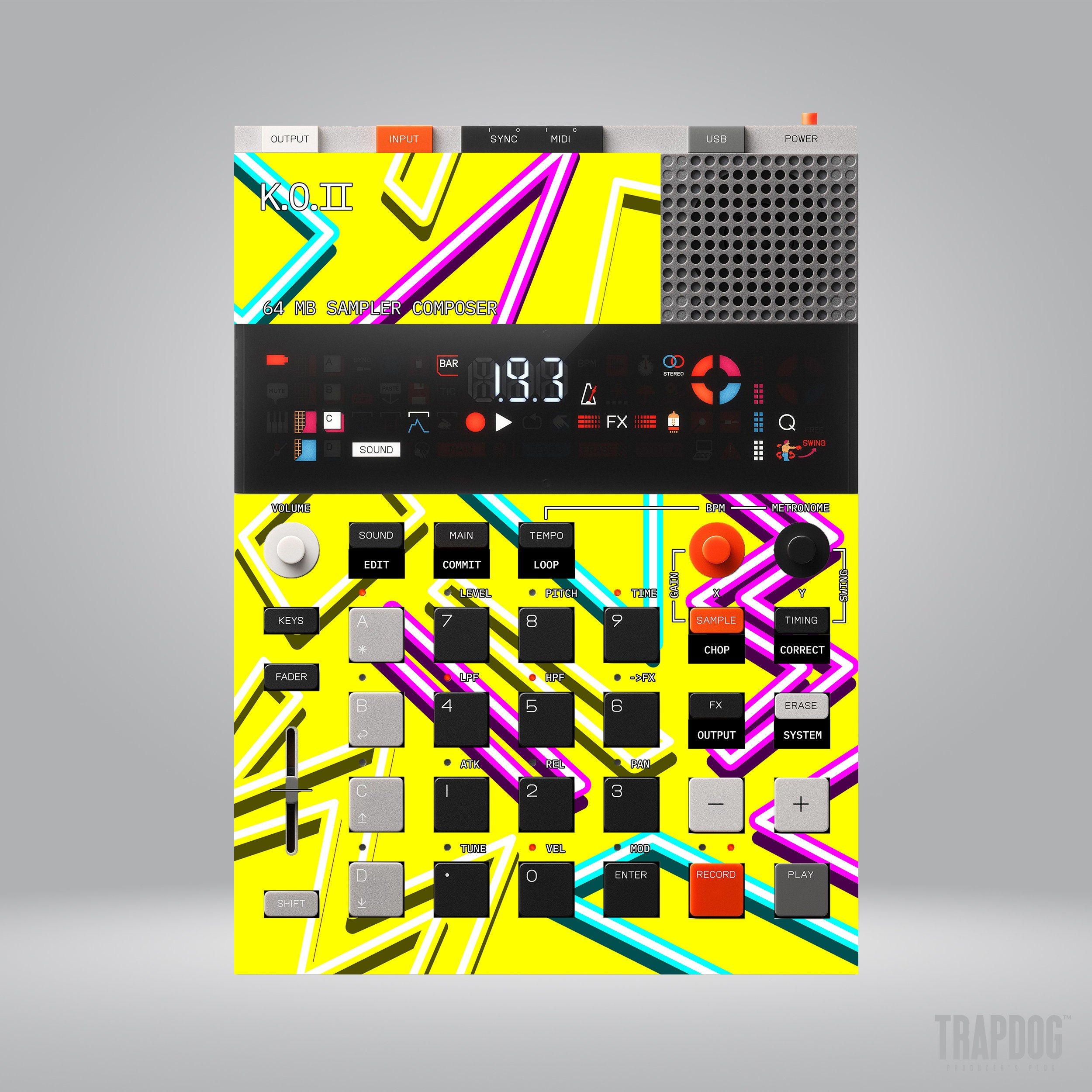EP-133 KO II Vinyl Sticker Skin / Precut Holes / #142
